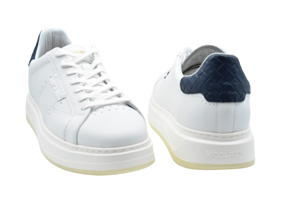 Woolrich Blue White Laced Comfort Versatile Shoes