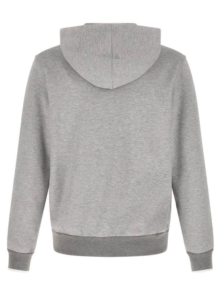 Brioni Piquet Cotton Hoodie