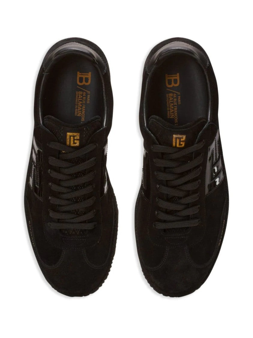 Balmain Swan Suede Sneakers