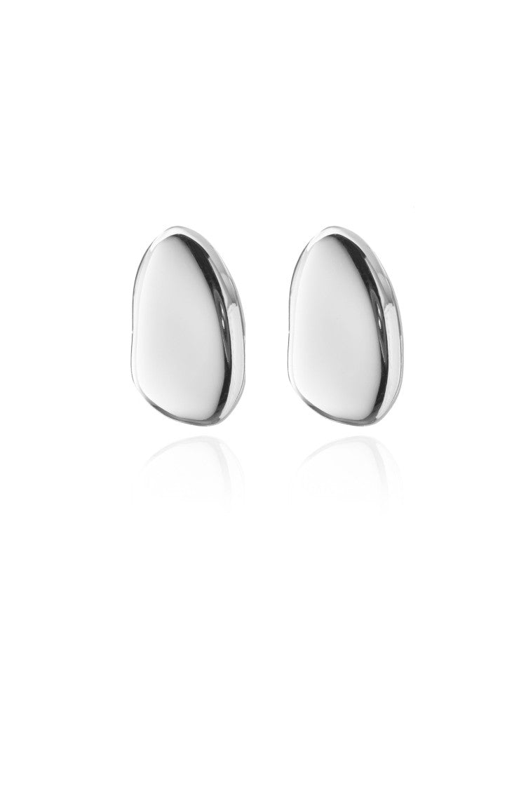 Federica Tosi Silver Lobo New Stone 925 Silver Plated Bronze Metal Earrings