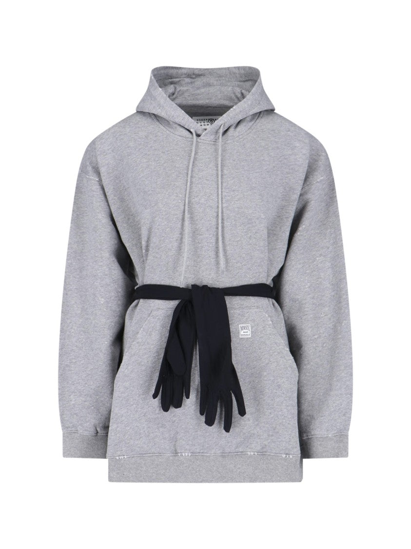 Mm6 By Maison Margiela Grey Dress With Modern Silhouette
