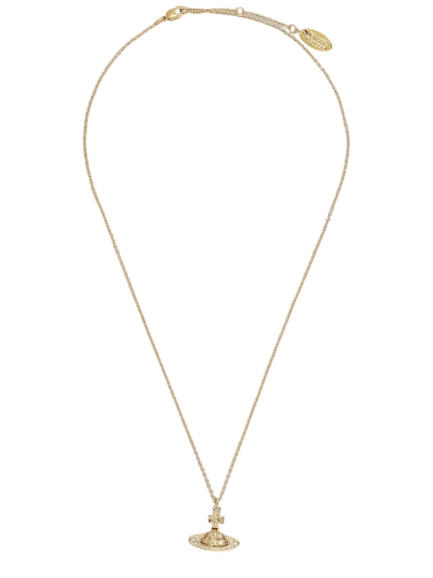 Vivienne Westwood Gold Pina Orb Fine Chain Necklace