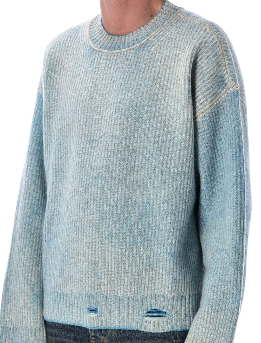 Represent Fade Out Reversible Ribbed Wool Sweater