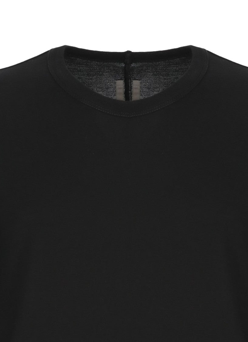 Rick Owens Black Raw Edge Cotton Jersey