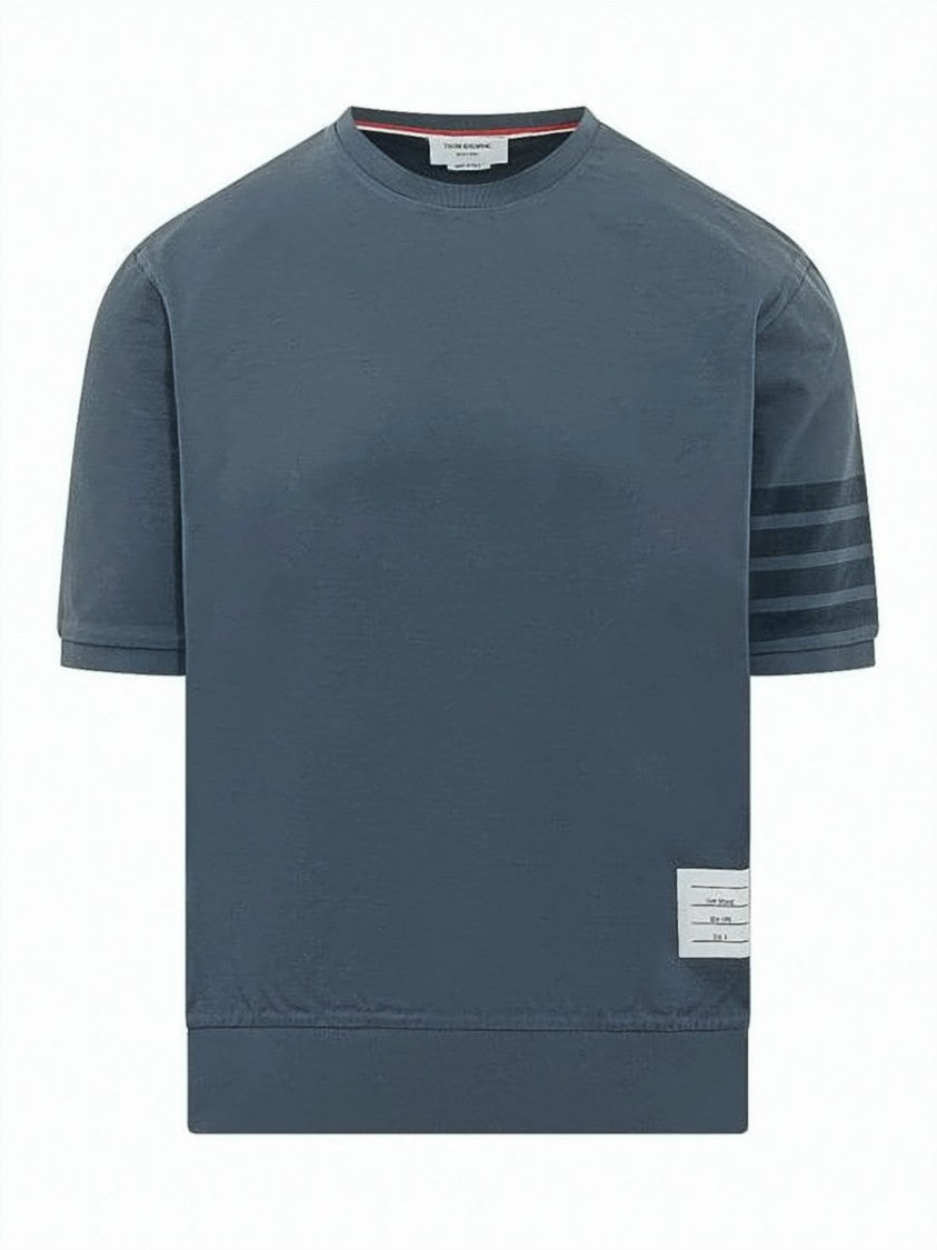 Thom Browne Cotton Jersey T-Shirt With Boxy Fit