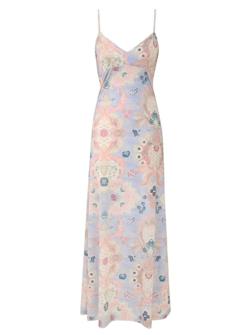 Zimmermann Pastel Floral Linen-Silk Day Dress
