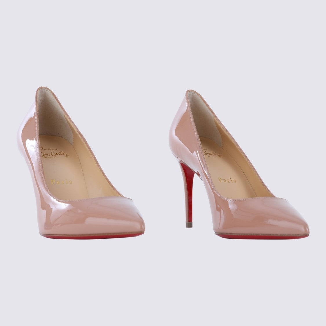 Christian Louboutin Pointed-Toe Patent High Heel Pump