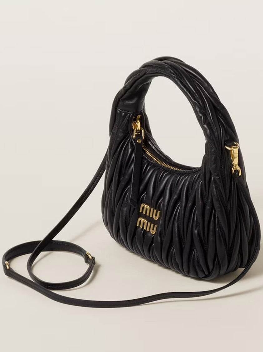 Miu Miu Hobo Wander Matelassé Lambskin Bag