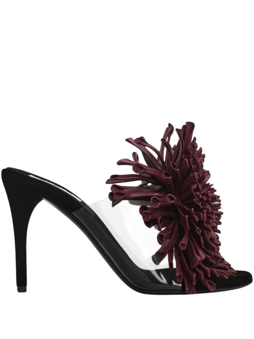 Alaïa Sandal With 3D Floral Detail