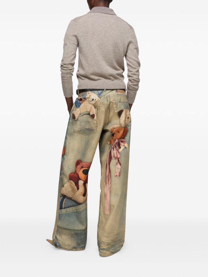 Acne Studios Button-Down Fine-Knit Sweater