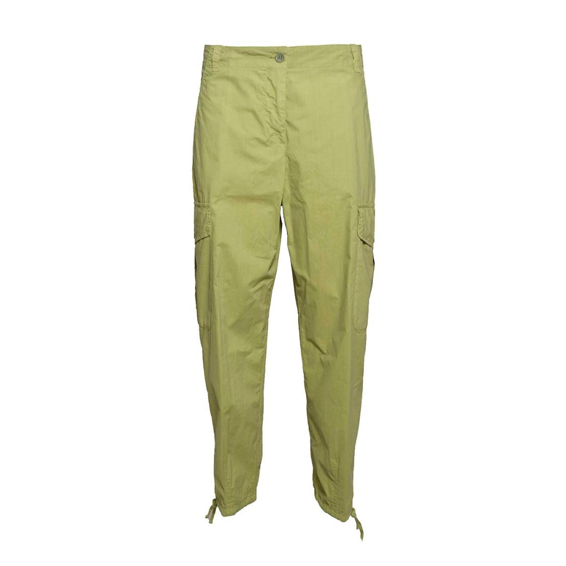 Aspesi Cargo Trousers In Pistachio Green Cotton
