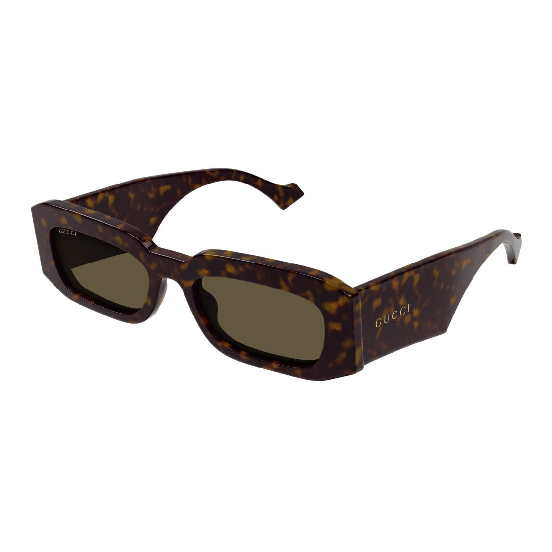 Gucci Gg1426s Rectangular Tortoiseshell Sunglasses