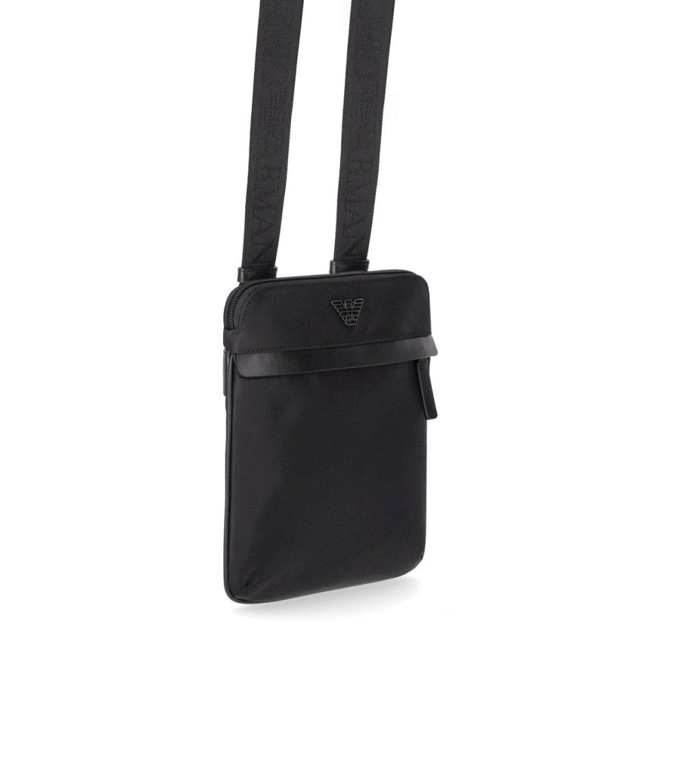 Emporio Armani Black Nylon Crossbody Bag