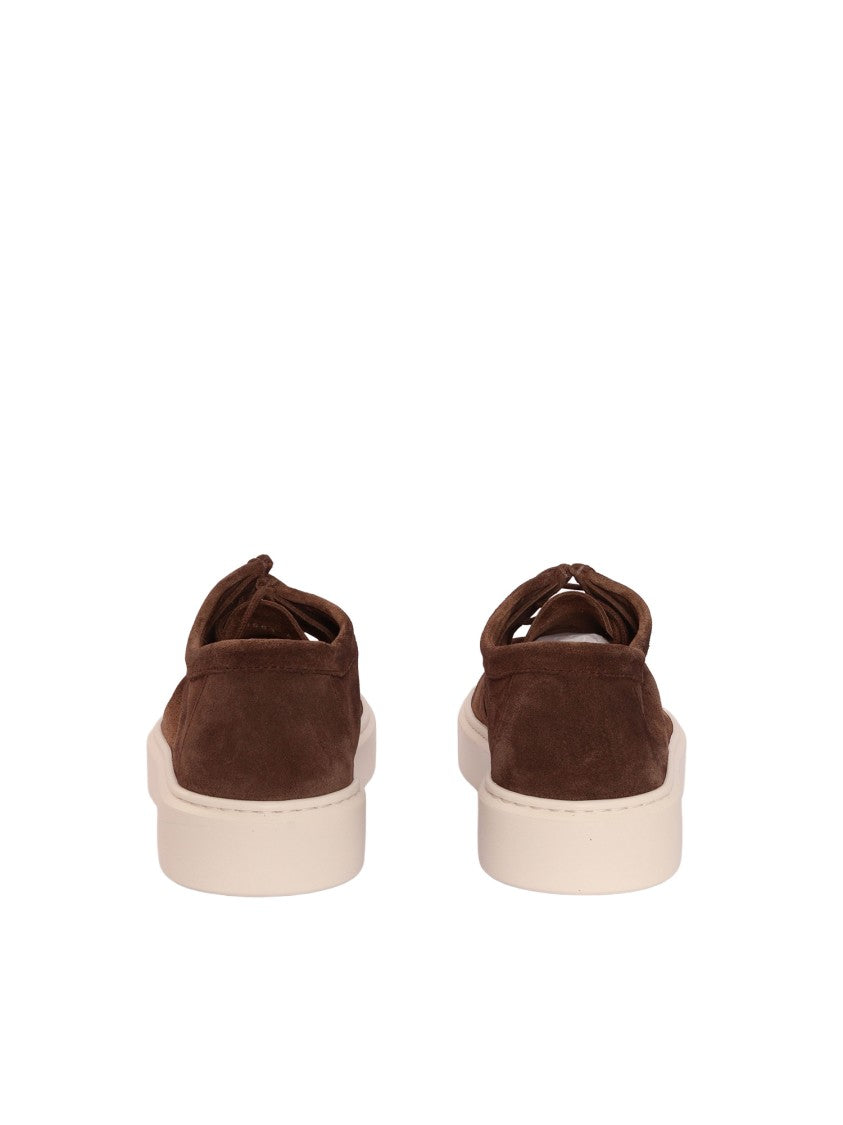 Doucal's Brown Paraboot Chukka Suede Sneakers