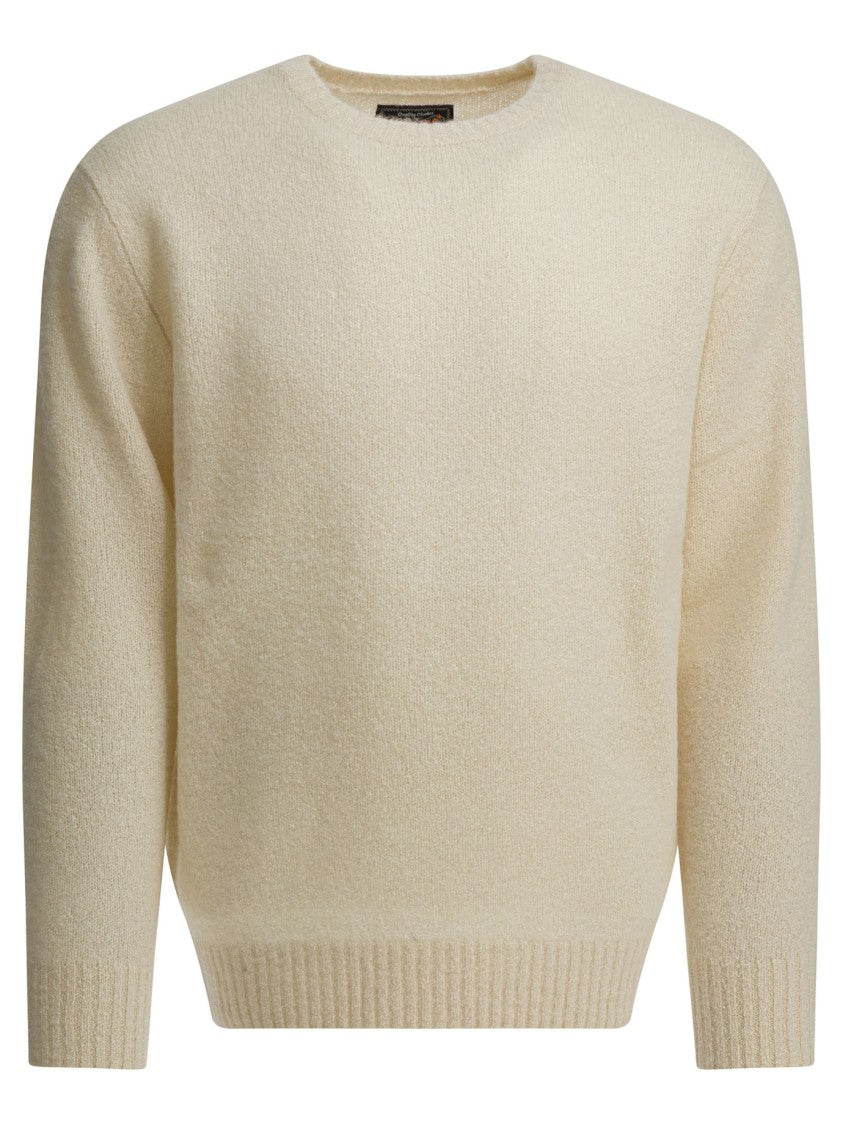 Beams Plus Cashmere-Silk Blend Knitwear With Classic Crew Neckline