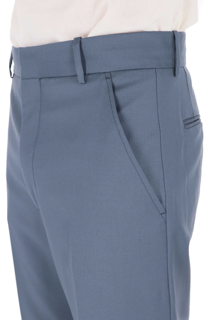 Kenzo Straight Tailored Virgin Wool Pants