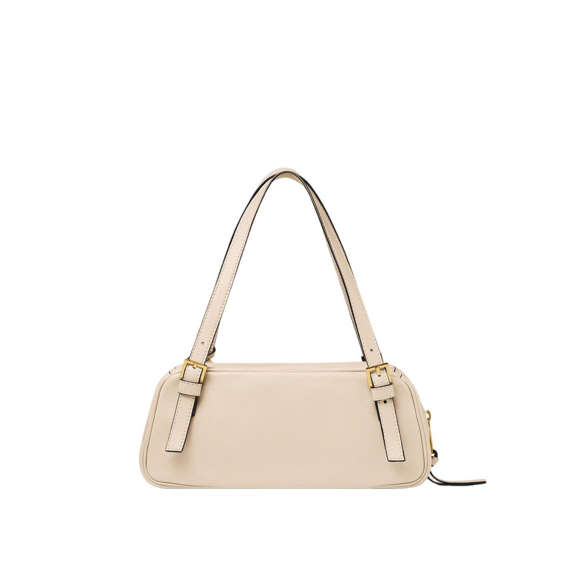 Versace Ivory Leather Logo Bag