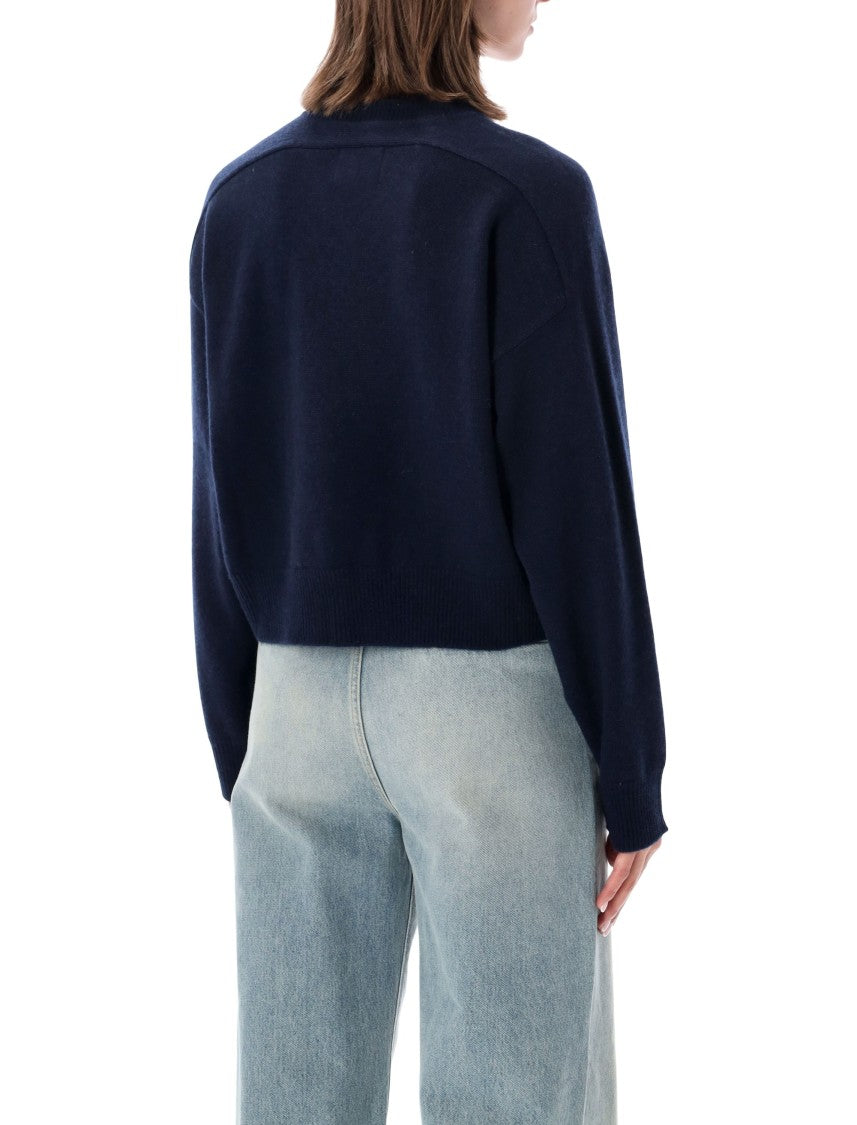 Loulou De Saison Anzor V-Neck Cashmere Boxy Sweater