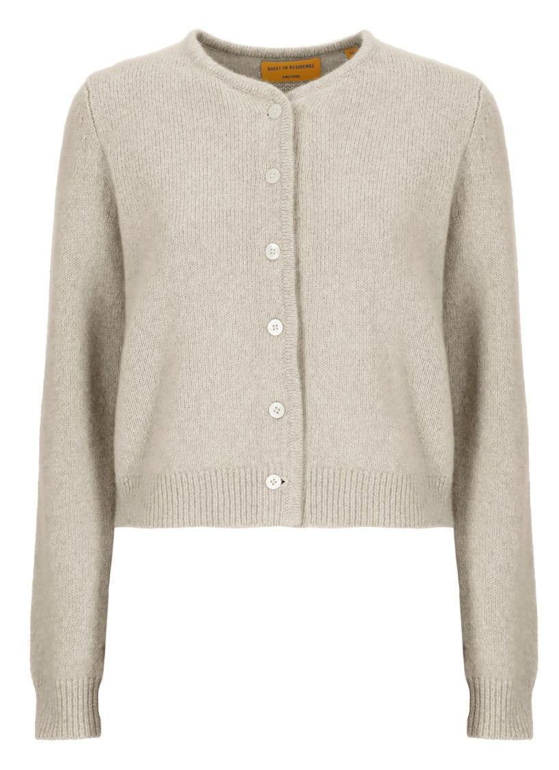 Guest In Residence Beige Ava Cashmere-Silk Cardigan