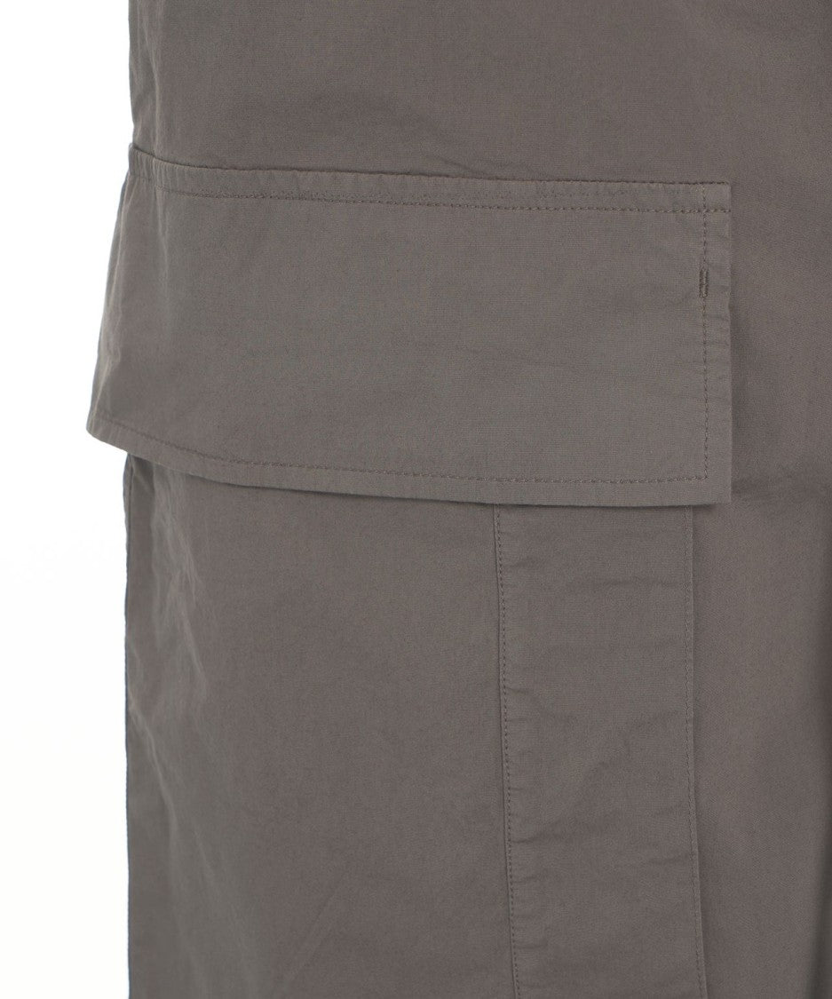 Thom Krom Grey Cargo Pants With Low Crotch Design