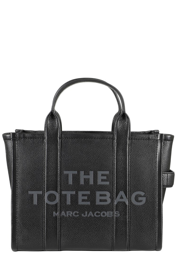 Marc Jacobs Structured Full-Grain Leather Medium Tote