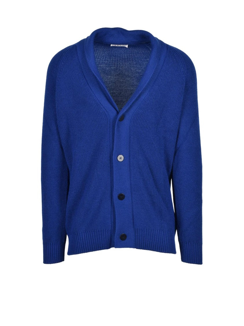 Cashmere Company P. Button-Front Merino Wool And Acrylic Cardigan
