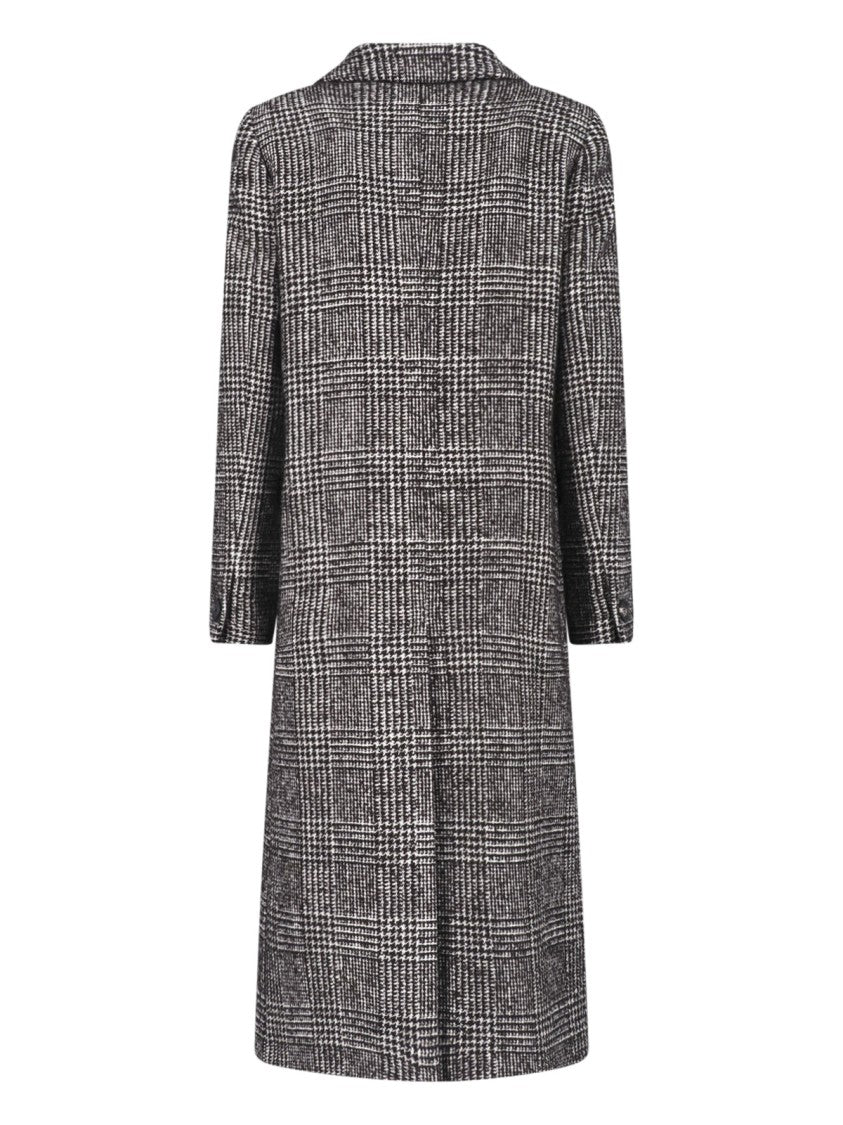 Tagliatore Black Jole Double-Breasted Wool Coat