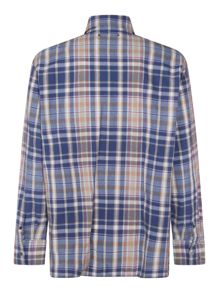 Golden Goose Multicolor Plaid Cotton Casual Shirt