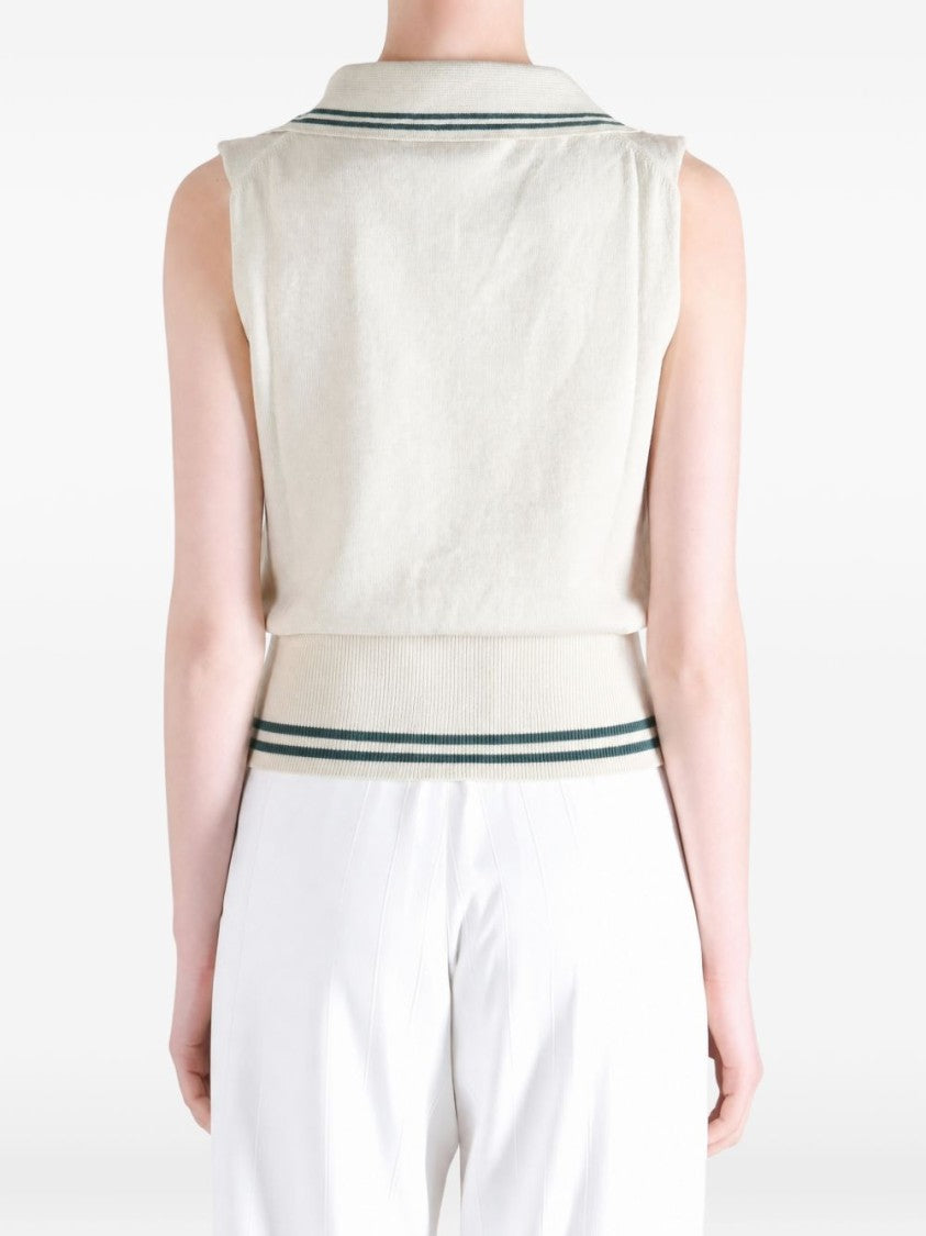 Vivienne Westwood Cropped Sleeveless Ribbed Waistband Top