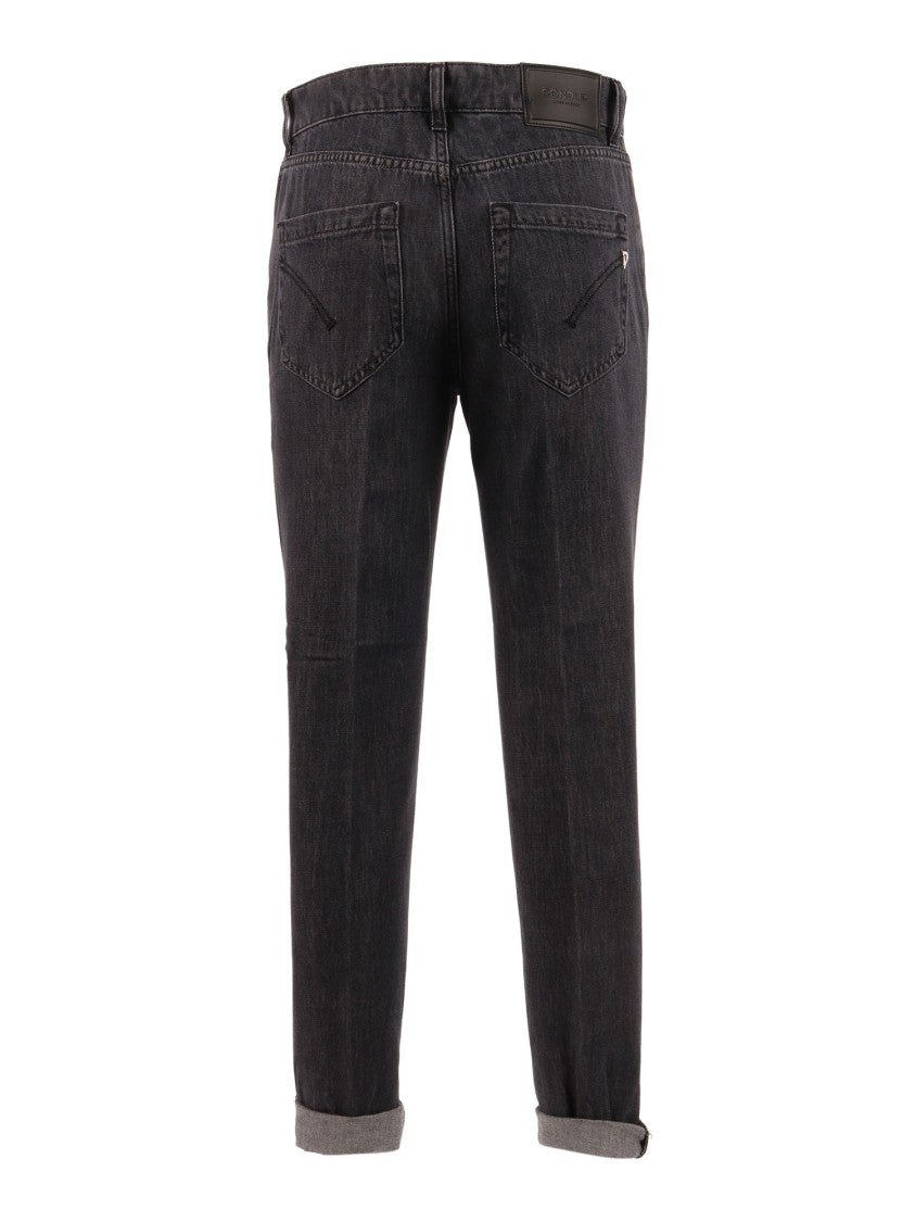 Dondup Mid Rise Koons Straight-Leg Pants