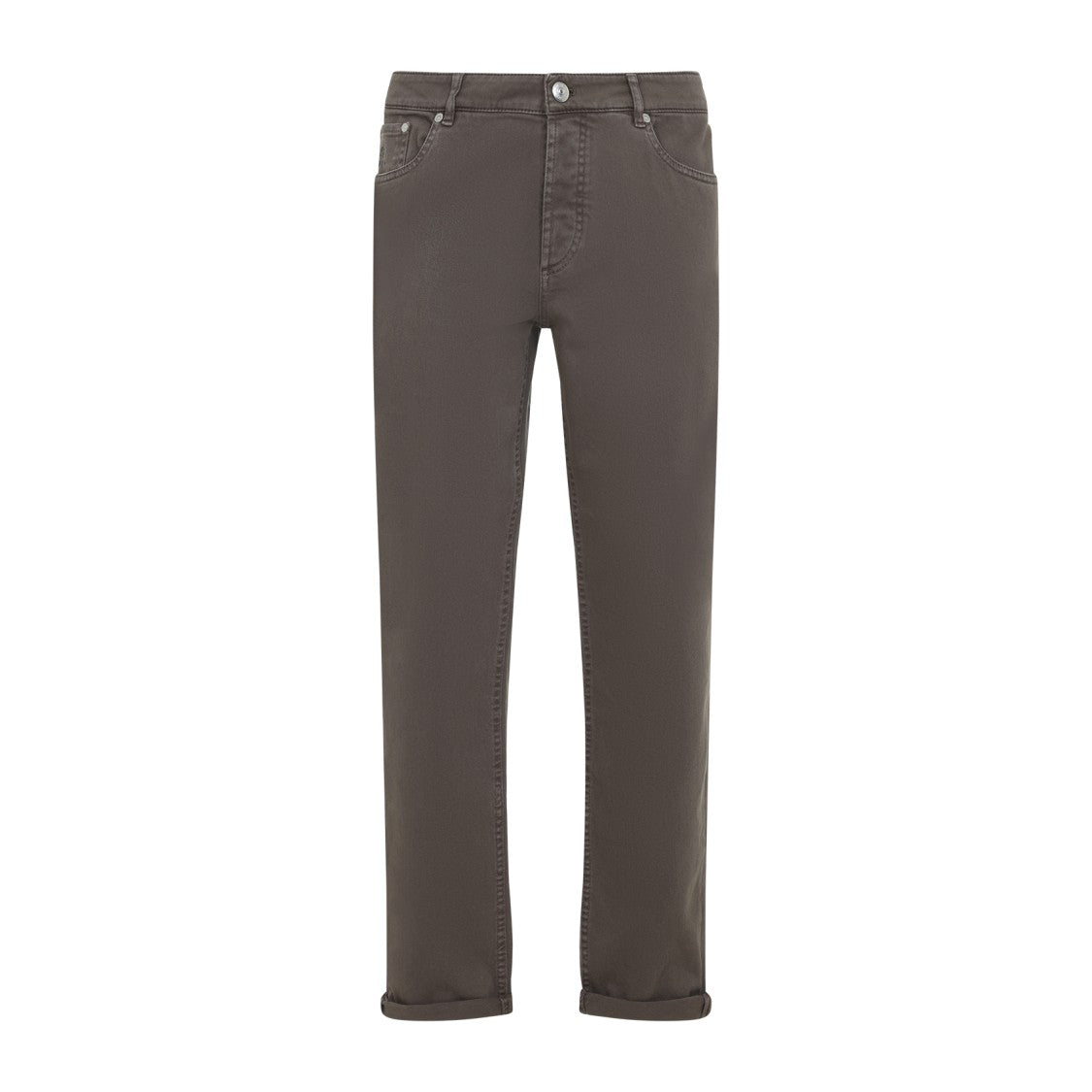 Brunello Cucinelli Brown Cotton Jeans