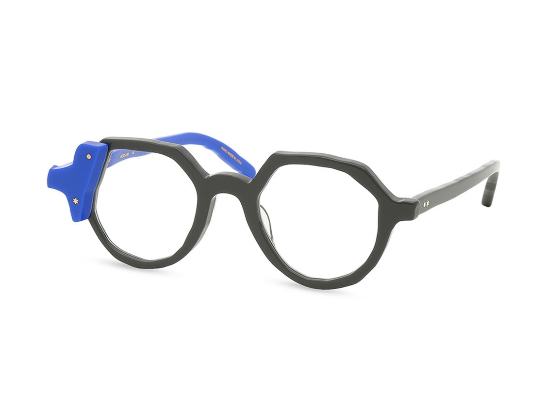 Masahiro Maruyama Blue Mm-0097 Bold Geometric Octagonal Eyeglasses