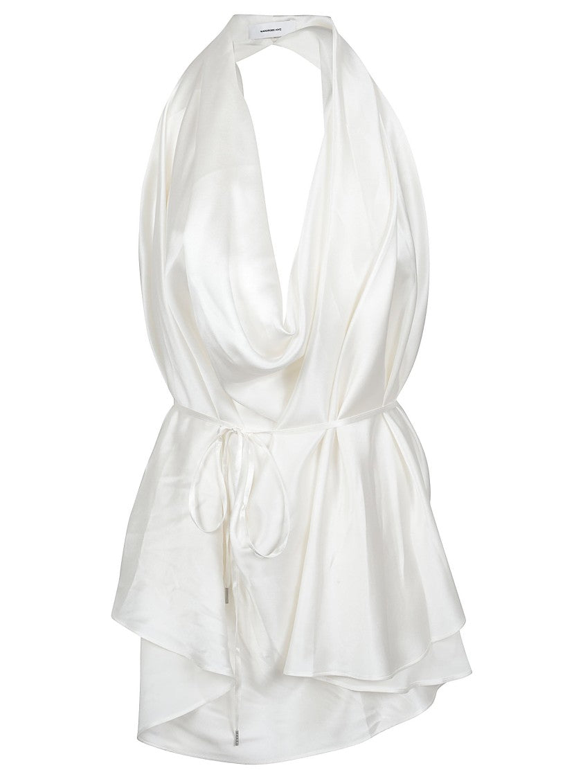Wardrobe.Nyc Satin Halter Blouse