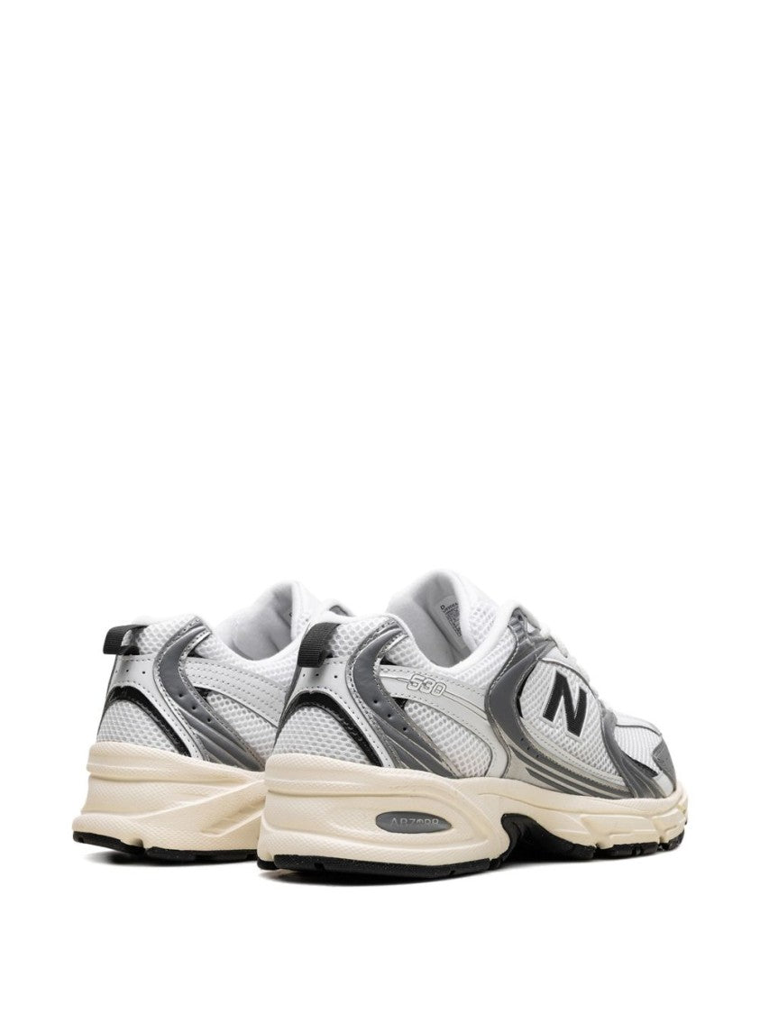 New Balance Argento Sneakers With Mesh And Synthetic Overlays