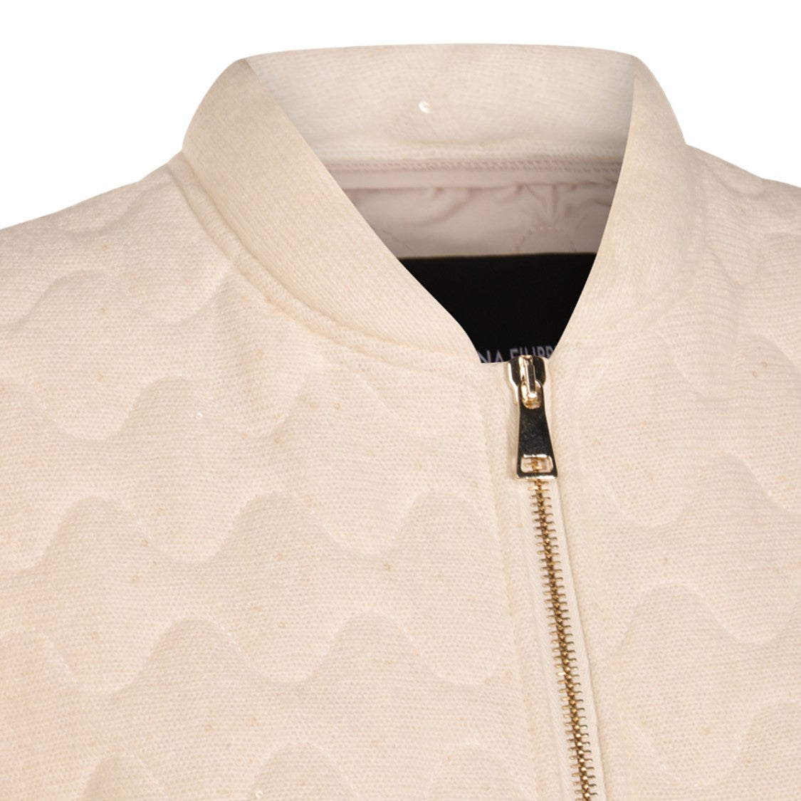 Fabiana Filippi Quilted Sleeveless Vest With Ribbed Collar