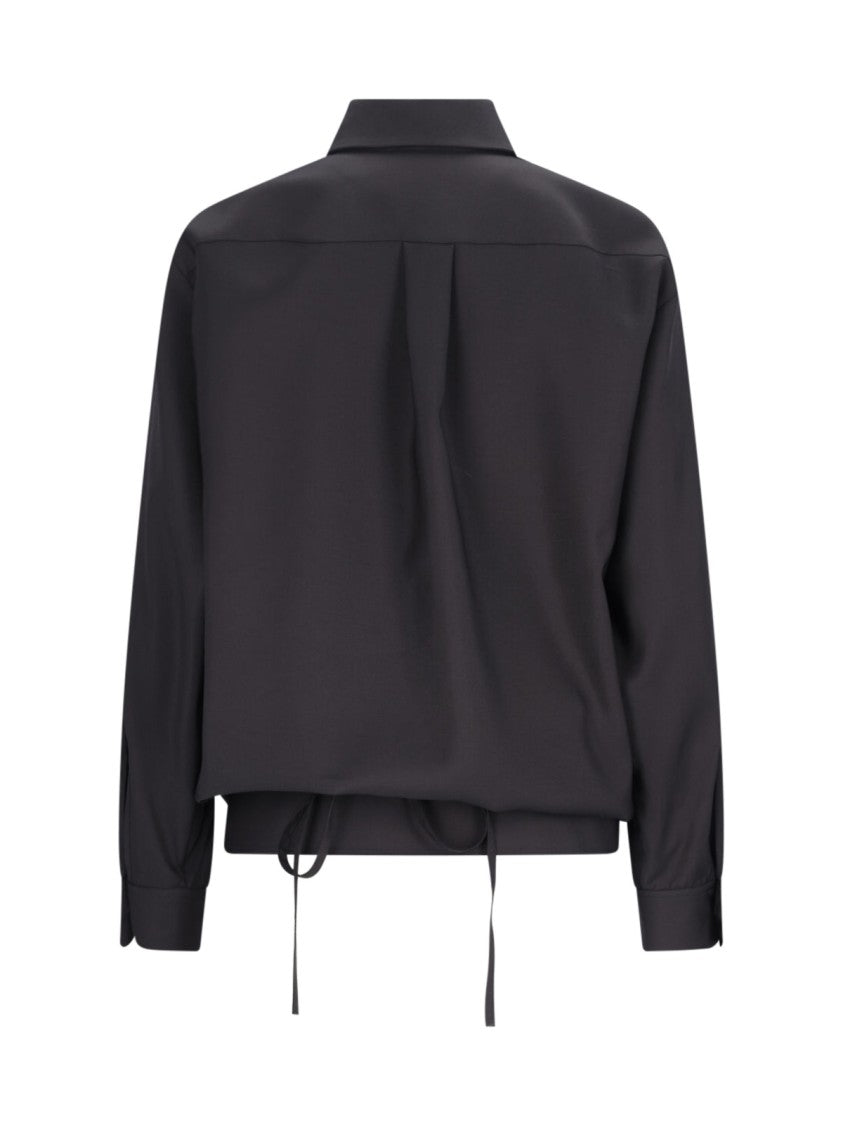 Valentino Drawstring Shirt – Black