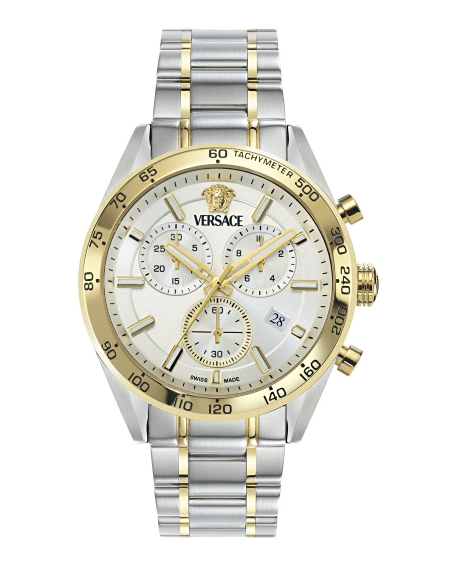 Versace V-Code Chrono Bracelet Watch