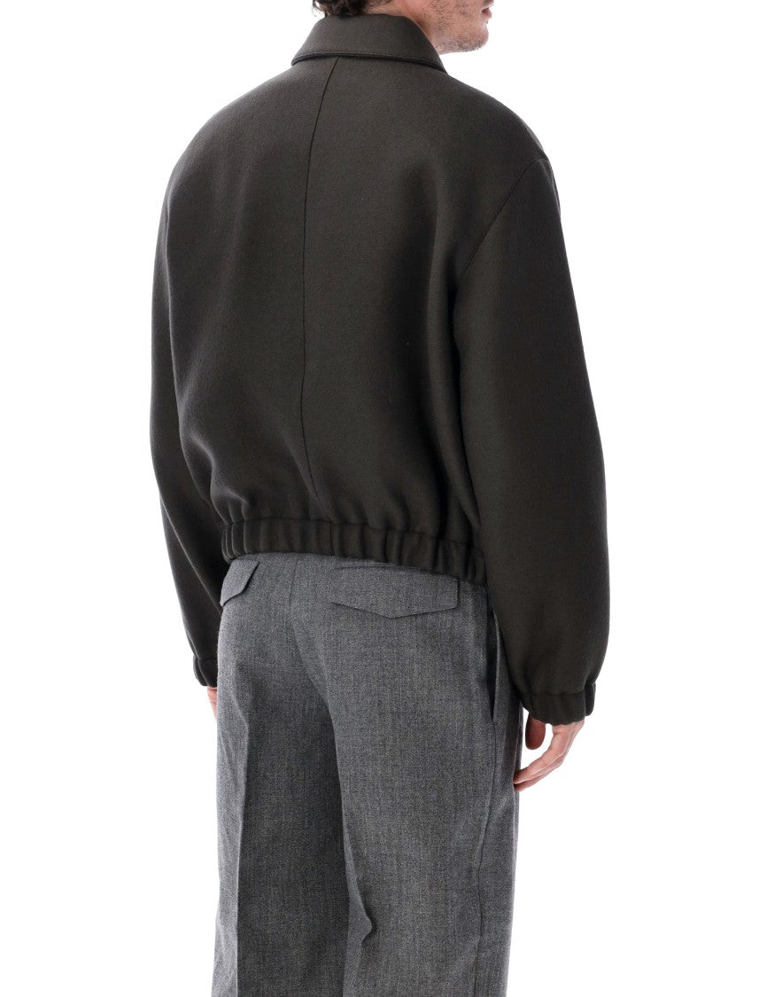 Ami Paris Black Adc Boxy Denim Jacket