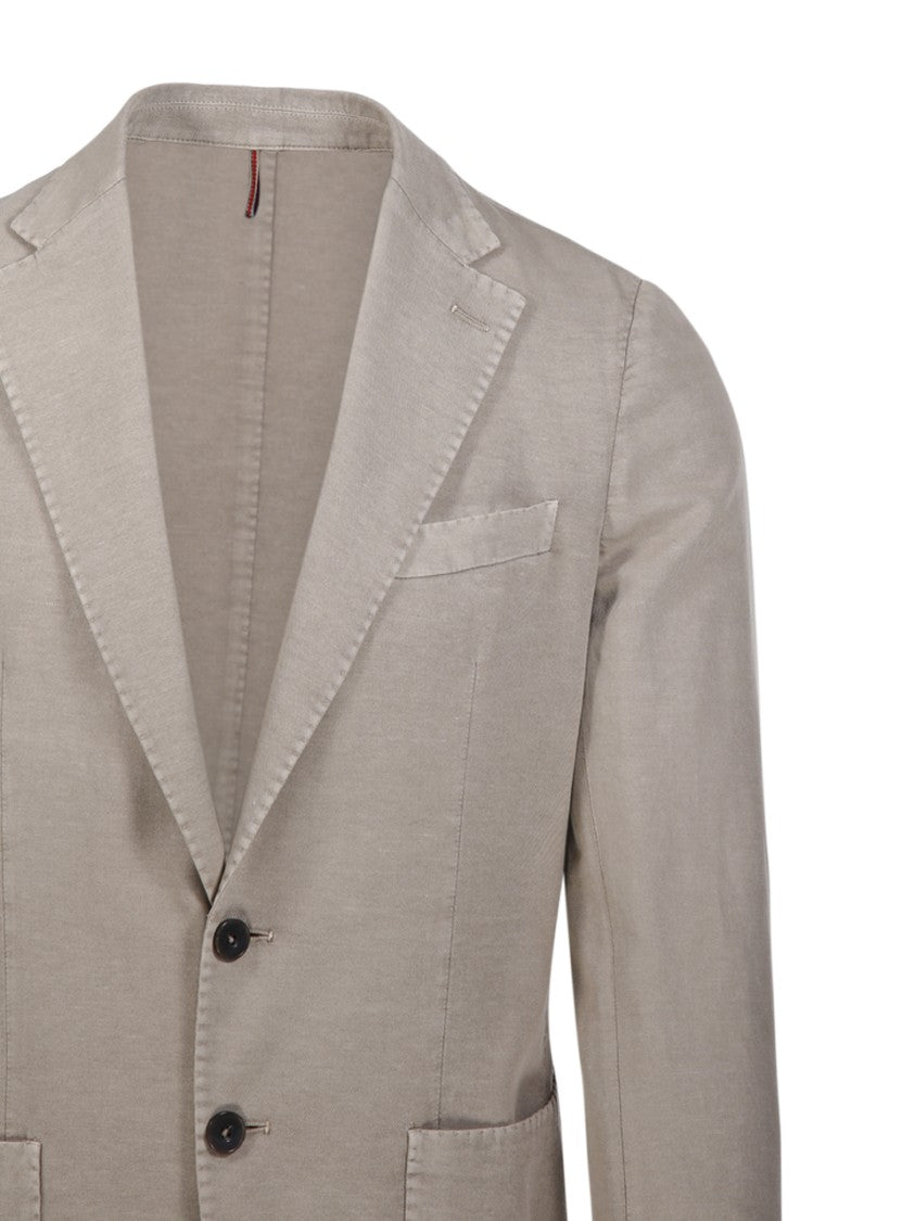 Santaniello Classic Tailored Jacket With Notched Lapel