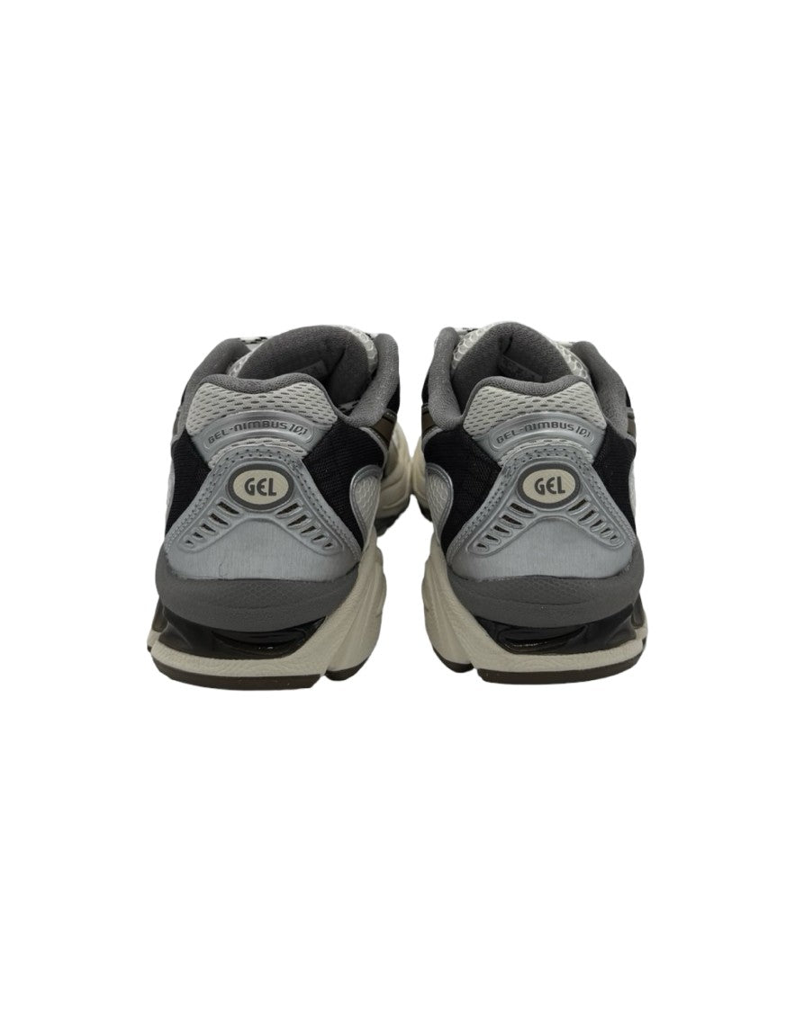 Asics Mesh-Upper Grey Athletic Sneakers With Cushioned Sole