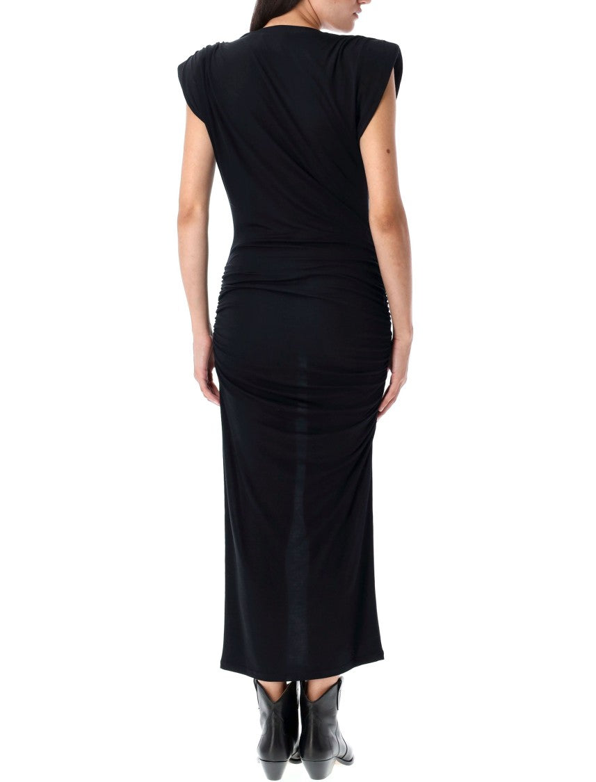 Isabel Marant Étoile Donna Fitted Ruched Midi Dress