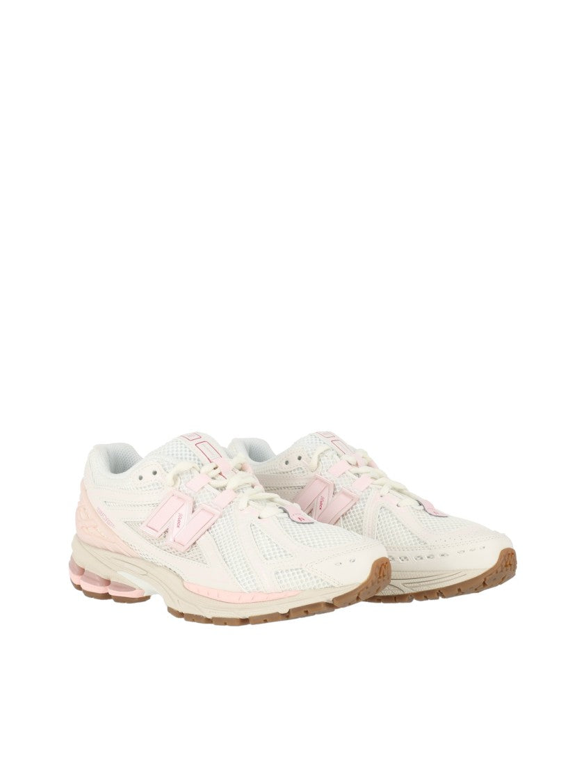 New Balance Sea Salt/Pink Synthetic-Mesh Sneakers