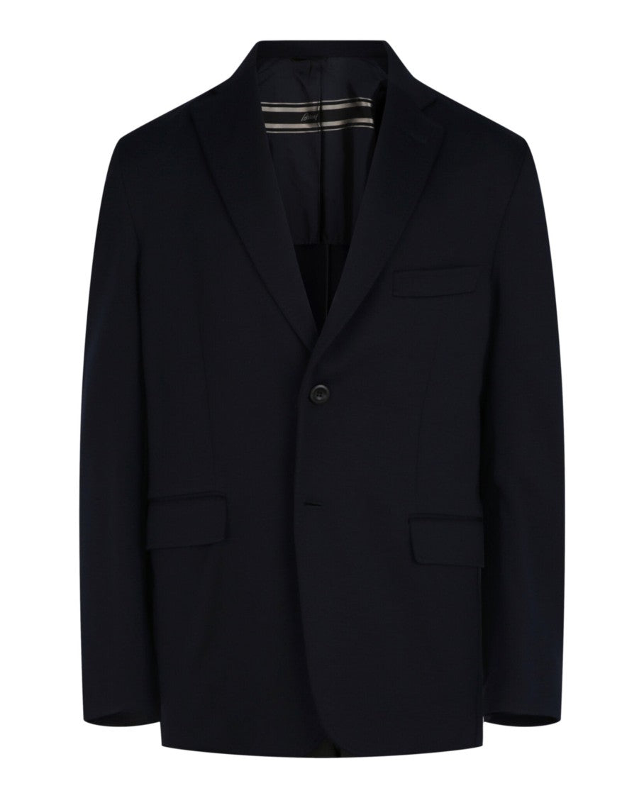 Brioni Single-Breasted Jersey Blazer