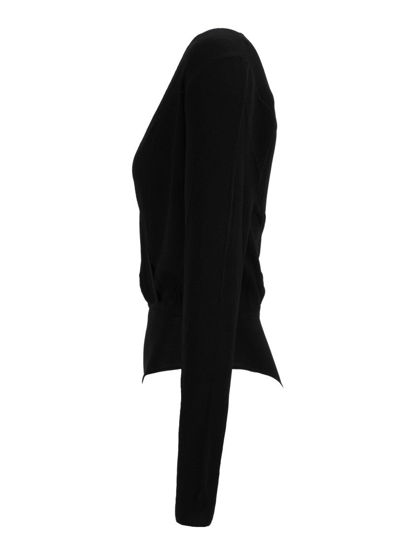 Elisabetta Franchi V-Neck Wrap-Style Bodysuit
