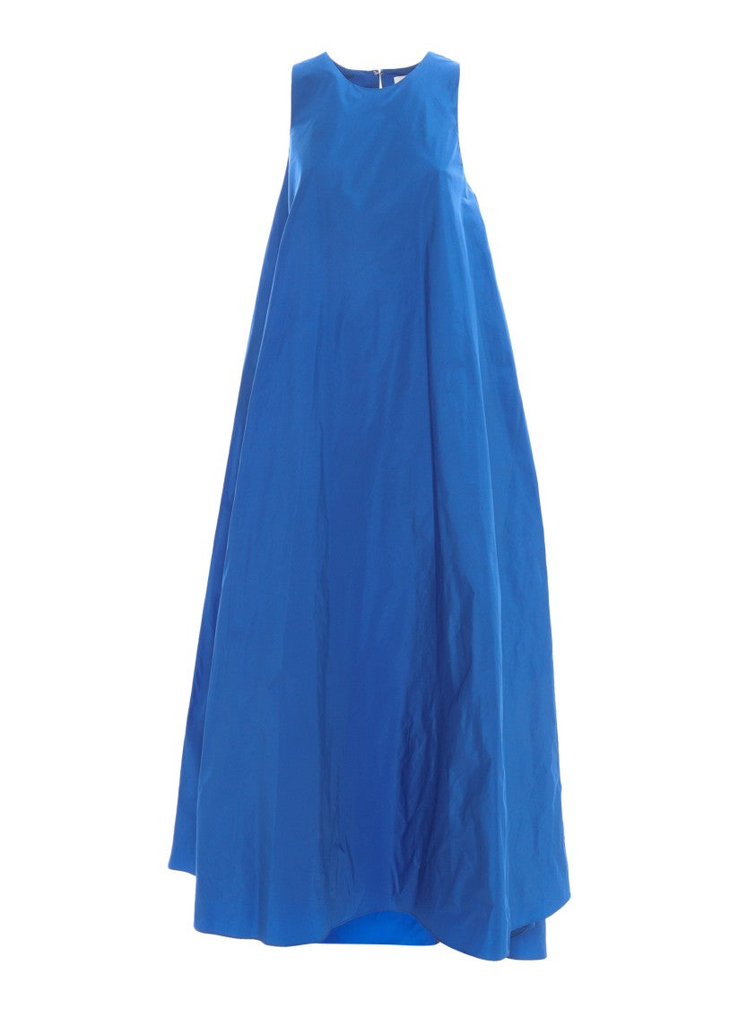 P.A.R.O.S.H. Sleeveless Maxi Dress With Flowing Silhouette