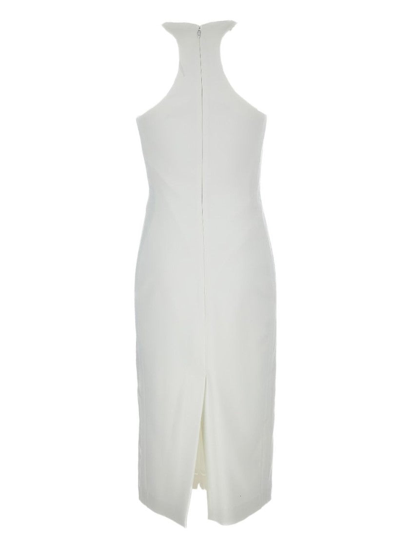 Elisabetta Franchi Form-Fitting Dress With High Neckline