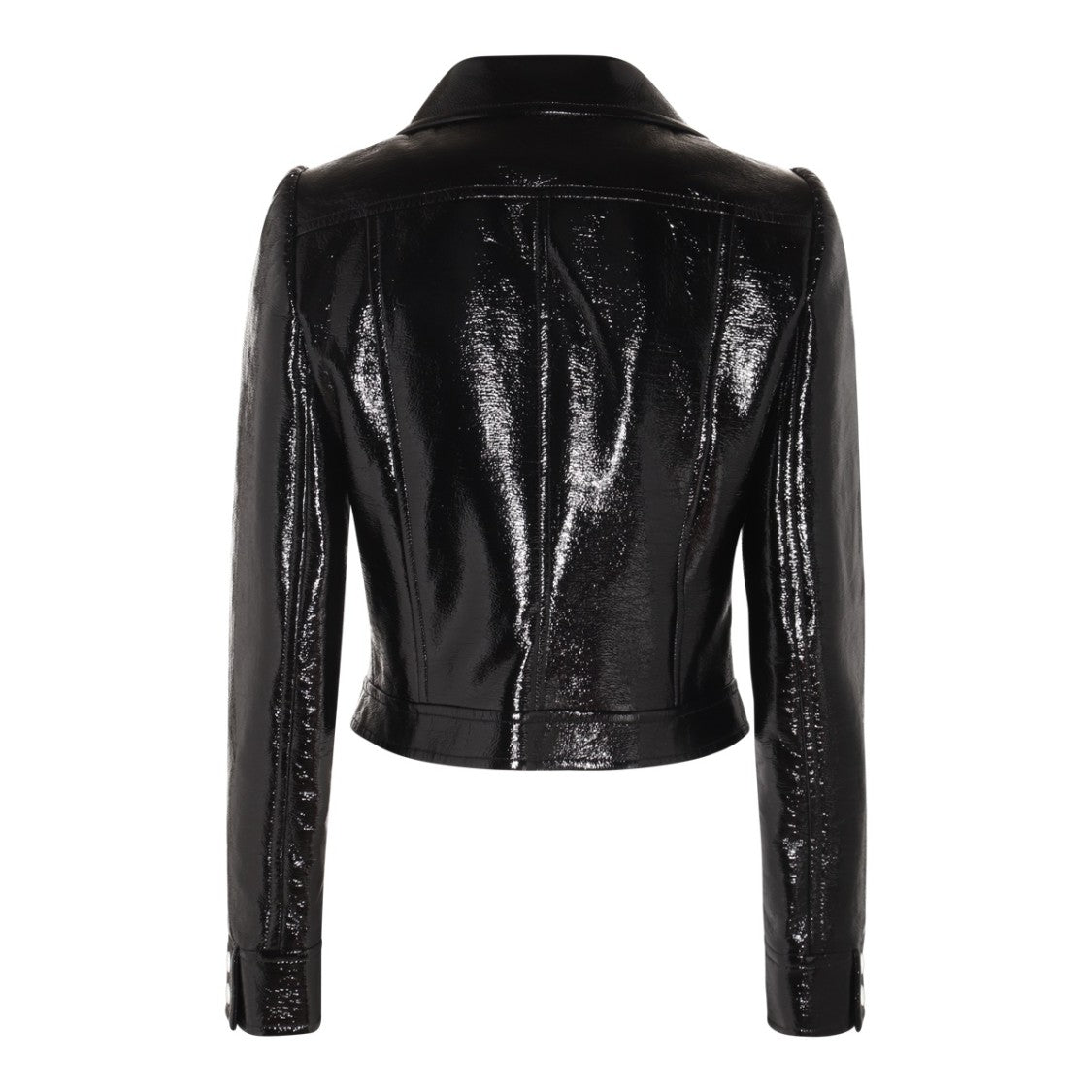 Courrèges Black Jacket With Silver Hardware