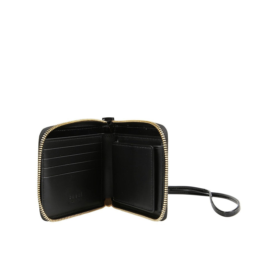 Sacai Bicolor Cowhide Half-Fold Wallet With Gold-Tone Hardware