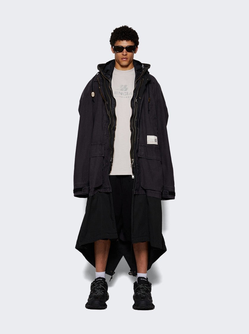 Maison Mihara Yasuhiro Quadruple Layered Coat Black