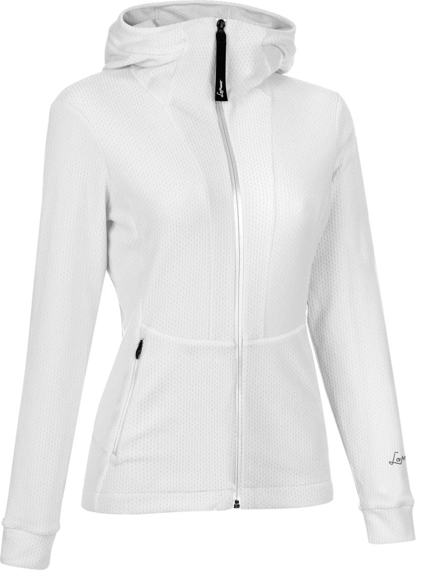 Lamunt Silvia Textured Thermal Full-Zip Hooded Jacket